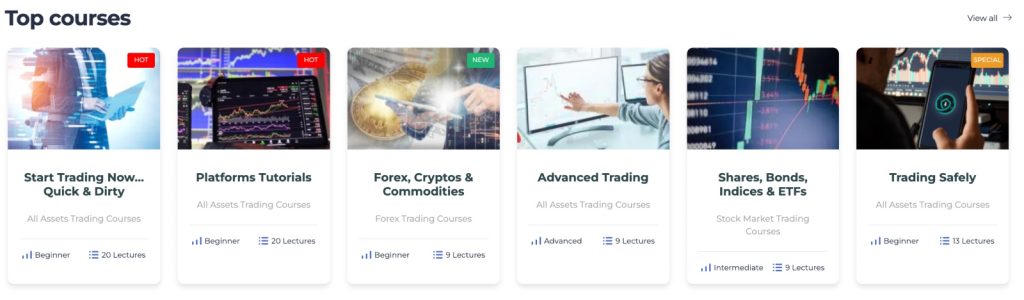 Top courses at AvaTrade