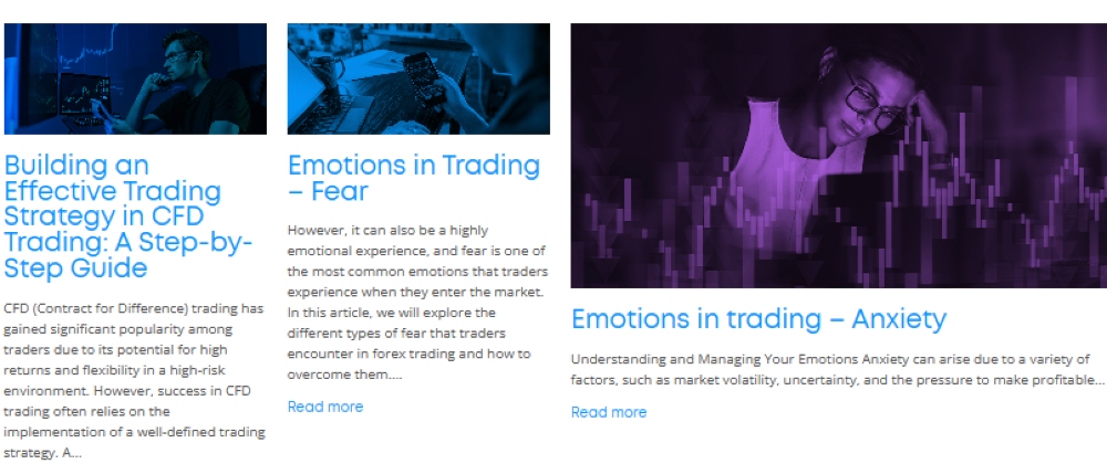 Trading blogs available at Eightcap