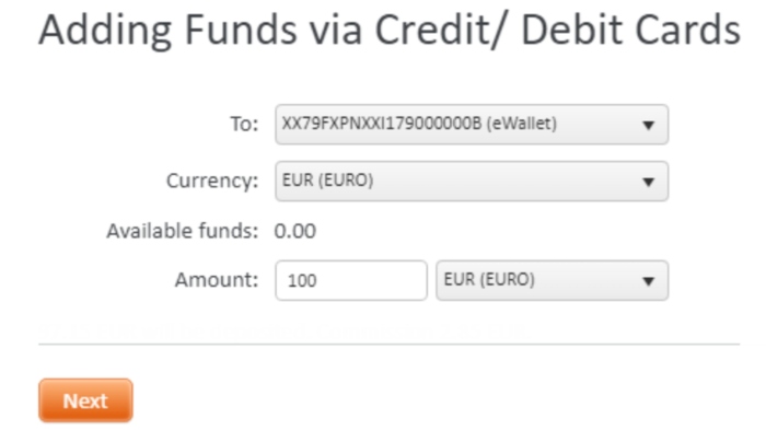 Funding an FXOpen account with bank card