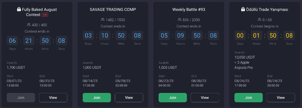 Trading competition available at PrimeXBT