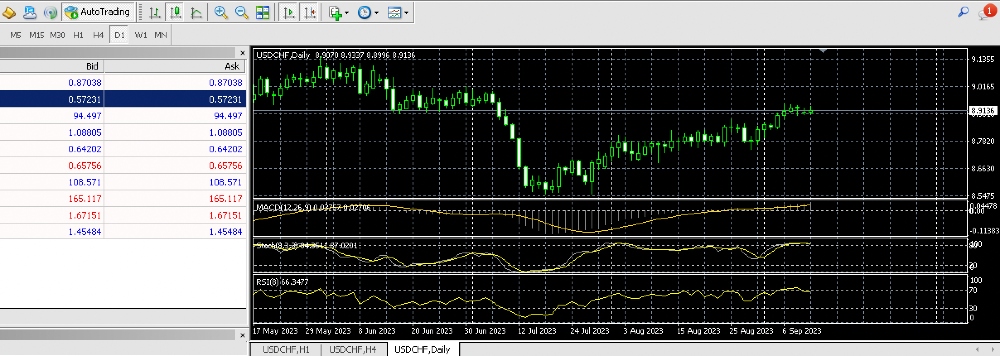 Trading currencies on AvaTrade's MT4 swap-free forex account