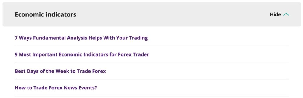 Axiory forex educational materials on economic indicators