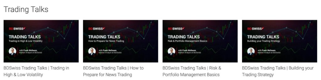 Trading talks at BDSwiss