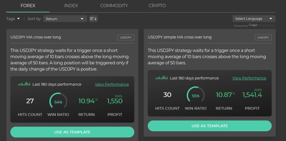 Using the Eightcap Capitalise.ai algo trading platform