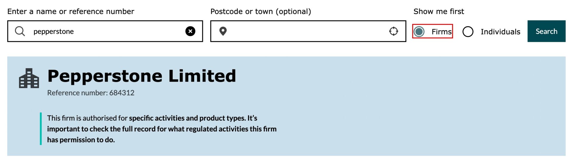 Pepperstone Limited FCA authorisation